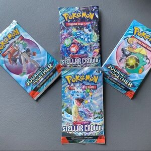 Pokemon Journeys and Stellar Ground Booster Packs